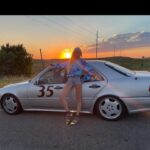 Eugenia Kuzmina Instagram - @theabingdonco proud to be a spokesperson for #racecarwatch …. 💅💜🦋 … what racing teaches me is to be in the moment at every second “ If everything seems under control, you’re not going fast enough “ … #controversial @optimabatteries @roycer924 🏎️ …. #blondemodels ( hair extensions )