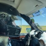 Eugenia Kuzmina Instagram - @theabingdonco proud to be a spokesperson for #racecarwatch …. 💅💜🦋 … what racing teaches me is to be in the moment at every second “ If everything seems under control, you’re not going fast enough “ … #controversial @optimabatteries @roycer924 🏎️ …. #blondemodels ( hair extensions )