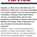 Eugenia Kuzmina Instagram - @advice__mag by @kellygullett @shootingthemood @kikiwangfashion @alexandrefmakeup 💜🎸🪽🎞️💐🦋I like things that are unique and ground breaking and made for the reasons to amplify love ..in hope 🎸thank you to @barrykatz @barrykatzblueprint for something to come out of “ #modelsofcomedy 💜