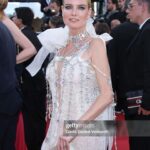 Eugenia Kuzmina Instagram - @festivaldecannes #marcellomio 🎞️💜 , thank you @fervanspall for this amazing dress ( your story truly touched me and so greatful to work with amazing creative artists ) @baroqco_official @fredmecene @jordan___way @anne.pourbaix @jamilaouzahir 💜