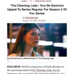 Eva De Dominici Instagram - OH GRACIAS @deadline ❤️ I can’t wait for you all to watch this season✨
