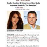 Eva De Dominici Instagram - This film is special for me, so happy and grateful to be part of this project #TheUninvited Esta película es especial para mi, contenta y agradecida de ser parte de este proyecto #theuninvited