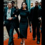 Eva Green Instagram - Such great pleasure and happiness yesterday to be with @rogervivier in Paris . Thank you to @gherardofelloni and his beautiful team. The kindest and most lovely people. The collection is exquisite - full of love , creativity and invention. You will love it, just as I did. It really is something to celebrate. Generous and beautiful. Bravo mes amis !! #vivieroptical #rogervivier 💙🌀💙 Styling: @mistersamuelf Dress: @alexandrevauthier Shoes: @rogervivier Hair: @perrinerougemonthair Make Up: @hungvanngo