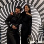 Eva Green Instagram - Such great pleasure and happiness yesterday to be with @rogervivier in Paris . Thank you to @gherardofelloni and his beautiful team. The kindest and most lovely people. The collection is exquisite - full of love , creativity and invention. You will love it, just as I did. It really is something to celebrate. Generous and beautiful. Bravo mes amis !! #vivieroptical #rogervivier 💙🌀💙 Styling: @mistersamuelf Dress: @alexandrevauthier Shoes: @rogervivier Hair: @perrinerougemonthair Make Up: @hungvanngo