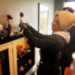 Evangeline Lilly Instagram - Visited our friends @mackandsaund at their offices in Manchester. We’ve been talking @thesquickerwonkers for years, but this was our first time to visit. What a total delight it was to see all the breathtaking, modern “puppets” they have created over their many years making extraordinary films for some of our favourite film-makers. Finally meeting Peter for the first time was wonderful! And getting into the workrooms and meeting the craftsmen and women was a highlight…we picked their brains for so long we missed our train to London for our Forbidden Planet signing! 🤪. #wellworthit #thesquickerwonkers #stopanimation #film #series #animation #puppets #marionettes #darkanddelicious #corpsebride #frankenweenie #marsattacks #fantasticmrfox