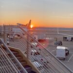 Evangeline Lilly Instagram - Sunrise over DCA ☀️ #natureiseverywhere