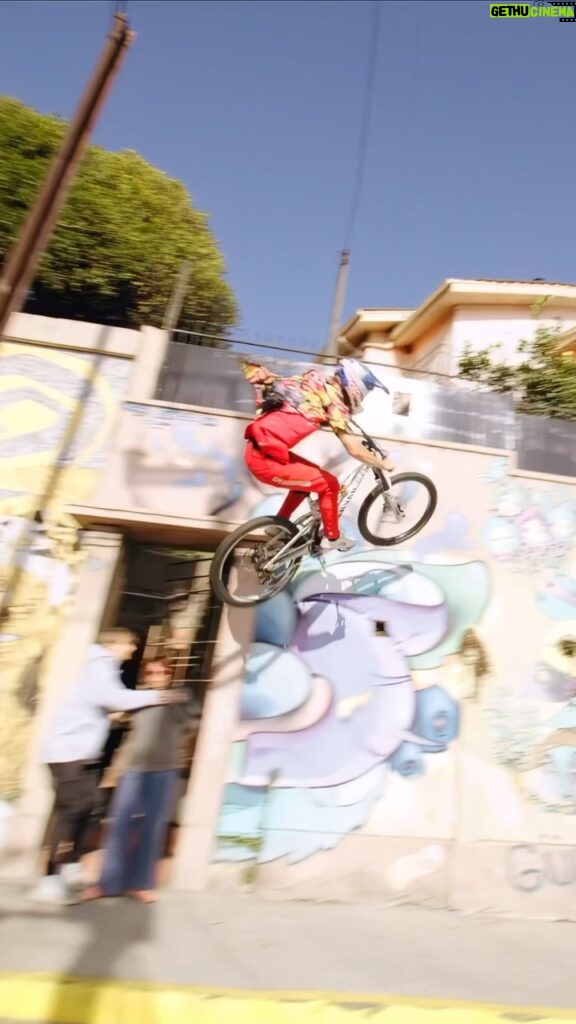 Fabio Wibmer Instagram - Throwback to my Chile Project and this wallride! I saw this wallride about 10 years ago when @chrisvandine hit it in a YouTube video and it‘s always been one of my favourite mtb clips on YouTube. Going there and seeing it in real life was so sick and I‘ve been inpressed by how techy and big it was. It just never shows in the videos. I‘ve been hyped to get it done and ride it out. It‘s always way easier tho when you know someone did it already. So big up to Chris for going huge on it 10 years ago 🙏 #MyCanyon