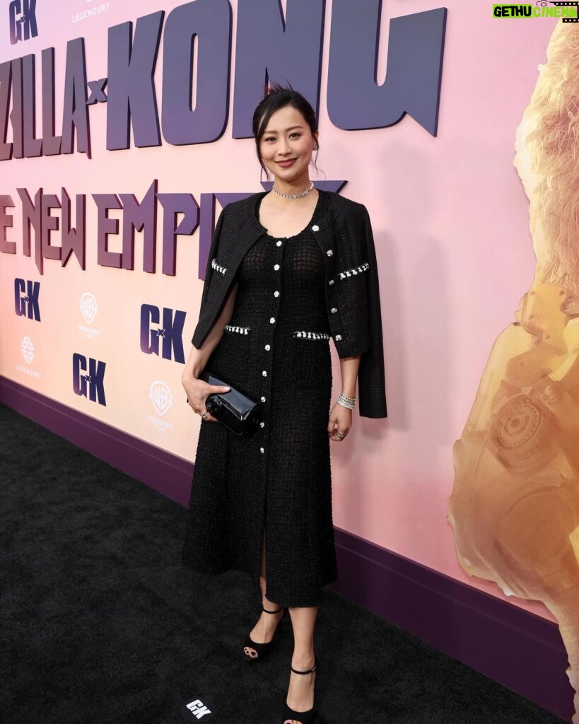 Fala Chen Instagram - @godzillaxkong premiere in LA! Thanks to my team for making this super short trip happen. I’m so lucky to have your support and love. ❤️ @shir_aharon_ @sttrav @429tkm @emstnv Glam: @anhcotran @miayang_mua #CHANELSpringSummer @chanelofficial