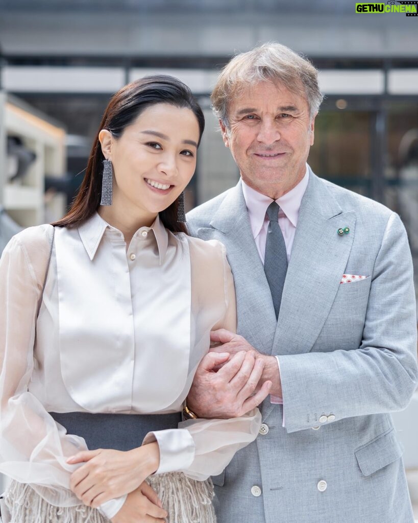 Fala Chen Instagram - Thanks for having me in Milan for the beautiful presentation Mr. @brunellocucinelli I love this collection and the sustainable philosophy not only in terms of product, but overall - gracious business growth, dignity in workforce, his charitable effort optimising Solomeo and more recently Castelluccio di Norcia. Grazie!! @brunellocucinelli_brand #brunellocucinelli #cucinelli