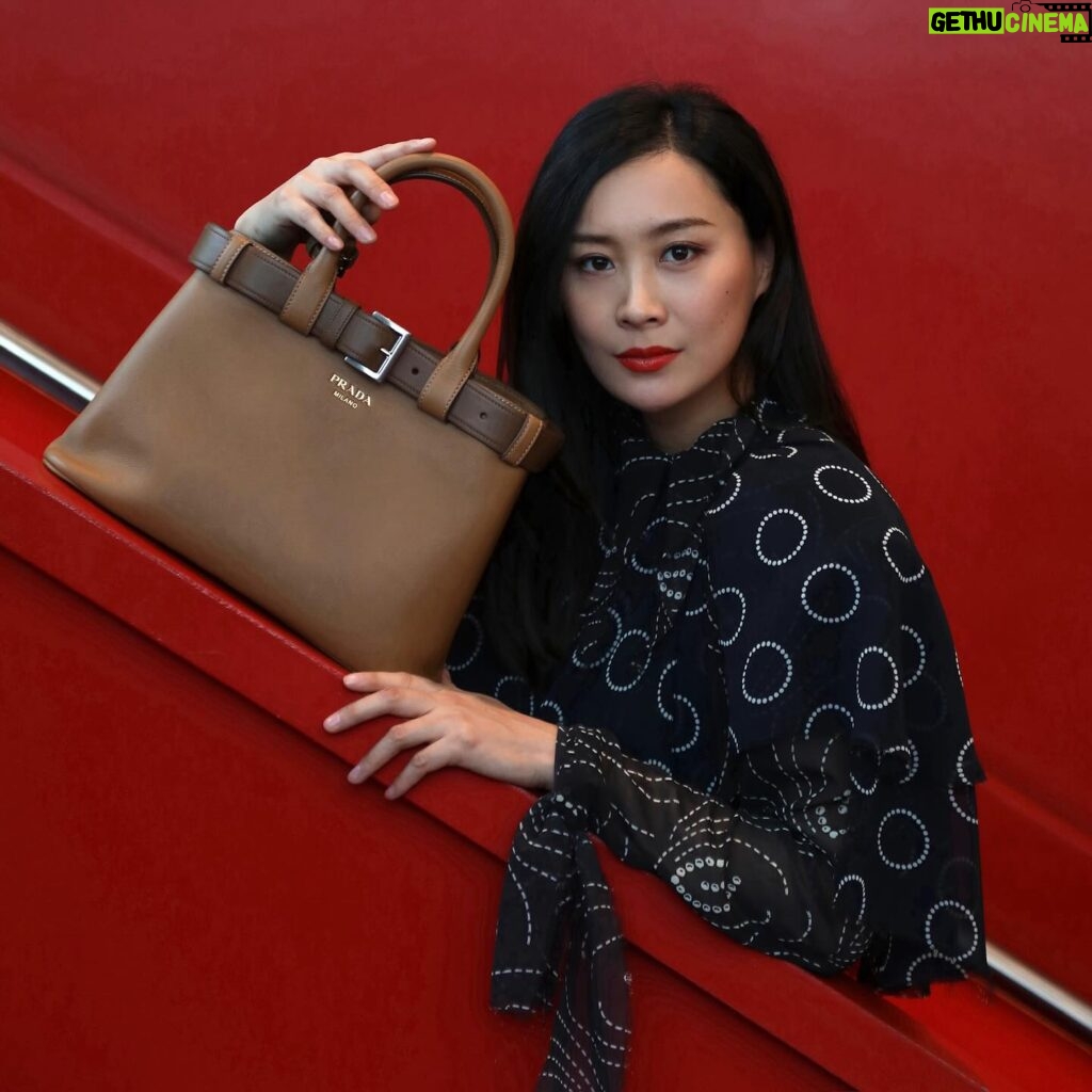 Fala Chen Instagram - With @prada #PradaBuckle 📷 by @karl_simone