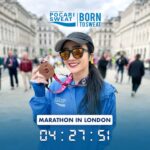 Febby Rastanty Instagram - Just got my 3rd World Major Marathon medal 💙 Setiap marathon adalah kesempatan buat aku untuk belajar tentang diri sendiri dan hal-hal yang tak terduga dalam perjalanan 42.2 kilometer. Tentang bagaimana berlari dengan strategi, menyadari kemampuan diri & push the limit dan juga hidrasi yang cukup. Tapi apapun yang terjadi, jangan pernah berhenti. Selesaikan apa yang sudah dimulai ☺️✨ Pengalaman di London yang pasti bikin aku makin siap buat mengejar mimpiku untuk menyelesaikan seluruh World Marathon Majors 💪🏻. Aku sukses #SweatToDiscover London’s Calling 👑! Girls (and guys 😉), jgn pernah berhenti buat kejar mimpi kalian ya! #GoSweatGoION