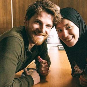 Fereshteh Hosseini Instagram - .
Behind the scenes of #dwellingamongthegods movie
Directed by @vukrsum 
🎥 
With lovely @vulemarkovic 
Thanks dear @maja__medic  for this beautiful photo ♥️