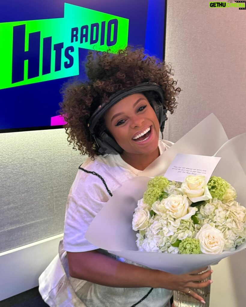 Fleur East Instagram - Annnnd I’m off! Off to go and have a baby! 😬🥹 I’ve had an amazing last week with my @hitsradiouk family, filled with fun interviews, laughs and surprises for my last show. Thank you to my Hits Radio team for making my last week so special and thanks for all of the well wishes and hilarious messages from our amazing listeners. I’m going to miss you all!! I’ll be back soon though and I’ll keep you posted on this next chapter! 🙌😍🥰👶🍼