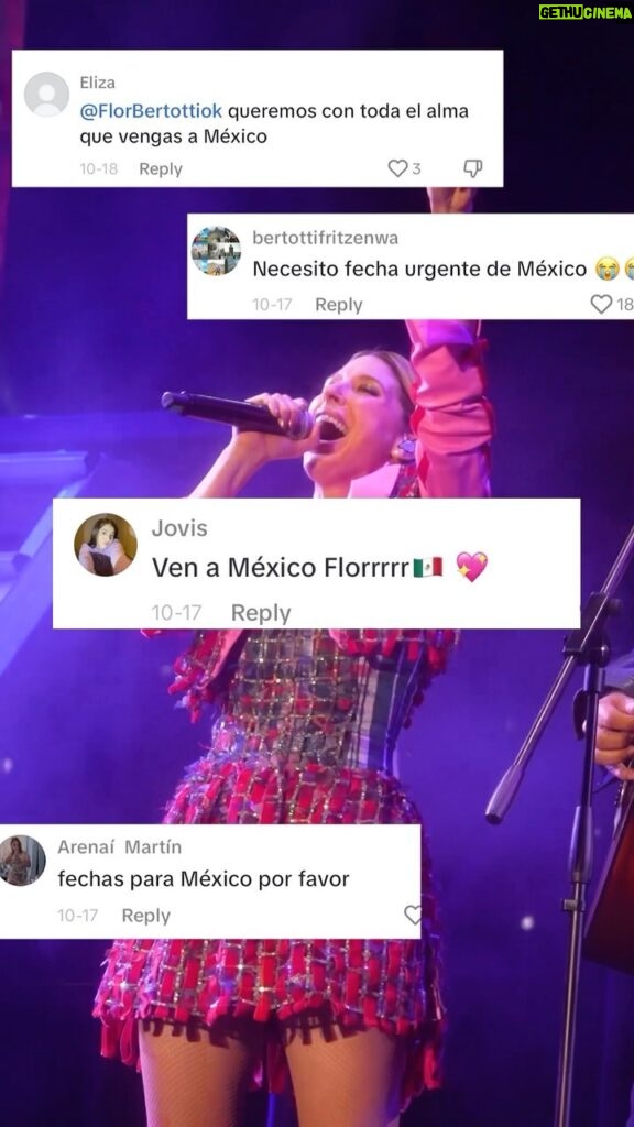 Florencia Bertotti Instagram - Ayyyyyy MEXICOOOOO nos vemos el 4 de febrero en el Auditorio Nacional 🎤🔥🌼💛✨🇲🇽❤️💥🥳🌻 Atentos qué hay maaaasss 🇲🇽🇲🇽🇲🇽🇲🇽🇲🇽