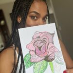 Freema Agyeman Instagram – Hi guys! Happy National Doodle Day! Auction is now live – LINK IN BIO – if you fancy bidding for my contribution! 🌺 Or anyone else’s on there for that matter – I won’t take it personally ha ha! Cos all proceeds go to raising funds for @epilepsyaction in support of people living with Epilepsy. All for the same incredible cause! So thank you for any support you can offer! And thank you for reading to the end! 💋 #nationaldoodleday @epilepsyaction @nationaldoodleday
