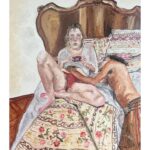 Freya Allan Instagram - ‘Lovers in pouzolles’ by me Oil on canvas