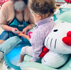 Gabby Barrett Instagram - Happy Birthday to our first born, Baylah! 2 years old! 
She went to the spa today & got her nails and toes done ☺️ (she is my twin) she rocks my world & continues to everyday. 
Blessed I am to be her mom.
