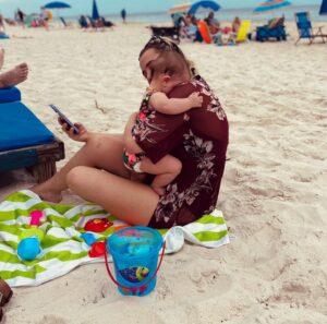 Gabby Barrett Instagram - Happy Birthday to our first born, Baylah! 2 years old! 
She went to the spa today & got her nails and toes done ☺️ (she is my twin) she rocks my world & continues to everyday. 
Blessed I am to be her mom.