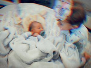 Gabby Barrett Instagram - Soaking up the newborn days with baby brother. What a precious gift from our Lord!

Augustine Boone Foehner 
10.27.22 💙
(Pronounced UH-GUS-TIN)