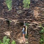 Gabby Petito Instagram - Such a beautiful hike to this castle in the sky 🌥 . This was actually a lot higher than it looks! Also swipe to see me step on a rock 🥝 Waking up to go on a hike, read a few chapters of a book in a beautiful spot, and have some fruit, is how I would like to spend everyday. #hikingadventures #travel