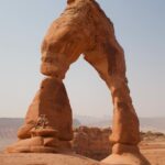 Gabby Petito Instagram - On a calm Monday morning, @bizarre_design_ and I decided to take the highly trafficked hike to the Delicate Arch. Not sure if it’s because it was 7ᴀᴍ on a Monday, but there actually were not as many people on the trail as I expected. After waiting on a short line for someone to generously take our photo, @bizarre_design_ and I made our way to the other side of arch (sᴇᴇ ɴᴇxᴛ ᴘᴏsᴛ) We also camped for one night in Devils Garden with the cover off of our tent to fall asleep watching the stars, trying to catch a glimpse of the Perseid meteor shower 🌌 𝐹𝑢𝑛 𝐹𝑎𝑐𝑡 → I did not edit any of these photos (except maybe to brighten the exposure slightly) but only one person in the background of the last slide! Also, during our hike I stepped off the trail up onto bare rock, just to take a photo of the view out of everyone’s way of the path, and a very nice man who I believe worked for @rei stopped everyone in their tracks and commented about my shoes asking me how I liked them, I felt like I was giving a small presentation to everyone crowding around waiting to continue on the path, all looking up at me while I’m standing on this rock describing how awesome these shoes have been! especially hiking with them on the #appalachiantrail while @bizarre_design_ hikes barefoot! ⌓ ͙⁺˚*･༓☾ side note ˚ this is not sponsored or an ad, although I wish it was (@rei )... But basically ALL of our hiking and camping gear, and also our van life essentials are all from @rei #reicoop #archesnationalpark #nps
