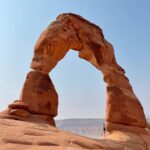 Gabby Petito Instagram - On a calm Monday morning, @bizarre_design_ and I decided to take the highly trafficked hike to the Delicate Arch. Not sure if it’s because it was 7ᴀᴍ on a Monday, but there actually were not as many people on the trail as I expected. After waiting on a short line for someone to generously take our photo, @bizarre_design_ and I made our way to the other side of arch (sᴇᴇ ɴᴇxᴛ ᴘᴏsᴛ) We also camped for one night in Devils Garden with the cover off of our tent to fall asleep watching the stars, trying to catch a glimpse of the Perseid meteor shower 🌌 𝐹𝑢𝑛 𝐹𝑎𝑐𝑡 → I did not edit any of these photos (except maybe to brighten the exposure slightly) but only one person in the background of the last slide! Also, during our hike I stepped off the trail up onto bare rock, just to take a photo of the view out of everyone’s way of the path, and a very nice man who I believe worked for @rei stopped everyone in their tracks and commented about my shoes asking me how I liked them, I felt like I was giving a small presentation to everyone crowding around waiting to continue on the path, all looking up at me while I’m standing on this rock describing how awesome these shoes have been! especially hiking with them on the #appalachiantrail while @bizarre_design_ hikes barefoot! ⌓ ͙⁺˚*･༓☾ side note ˚ this is not sponsored or an ad, although I wish it was (@rei )... But basically ALL of our hiking and camping gear, and also our van life essentials are all from @rei #reicoop #archesnationalpark #nps