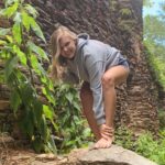 Gabby Petito Instagram - Such a beautiful hike to this castle in the sky 🌥 . This was actually a lot higher than it looks! Also swipe to see me step on a rock 🥝 Waking up to go on a hike, read a few chapters of a book in a beautiful spot, and have some fruit, is how I would like to spend everyday. #hikingadventures #travel