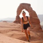 Gabby Petito Instagram - On a calm Monday morning, @bizarre_design_ and I decided to take the highly trafficked hike to the Delicate Arch. Not sure if it’s because it was 7ᴀᴍ on a Monday, but there actually were not as many people on the trail as I expected. After waiting on a short line for someone to generously take our photo, @bizarre_design_ and I made our way to the other side of arch (sᴇᴇ ɴᴇxᴛ ᴘᴏsᴛ) We also camped for one night in Devils Garden with the cover off of our tent to fall asleep watching the stars, trying to catch a glimpse of the Perseid meteor shower 🌌 𝐹𝑢𝑛 𝐹𝑎𝑐𝑡 → I did not edit any of these photos (except maybe to brighten the exposure slightly) but only one person in the background of the last slide! Also, during our hike I stepped off the trail up onto bare rock, just to take a photo of the view out of everyone’s way of the path, and a very nice man who I believe worked for @rei stopped everyone in their tracks and commented about my shoes asking me how I liked them, I felt like I was giving a small presentation to everyone crowding around waiting to continue on the path, all looking up at me while I’m standing on this rock describing how awesome these shoes have been! especially hiking with them on the #appalachiantrail while @bizarre_design_ hikes barefoot! ⌓ ͙⁺˚*･༓☾ side note ˚ this is not sponsored or an ad, although I wish it was (@rei )... But basically ALL of our hiking and camping gear, and also our van life essentials are all from @rei #reicoop #archesnationalpark #nps