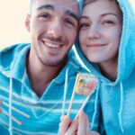 Gabby Petito Instagram - Here’s a picture from our first date because I have so much love for you 🍣 Brian asked me to marry him and I said yes! @bizarre_design_ you make life feel unreal, and everyday is such a dream with you 🤍 . #sushionthebeach #fiance