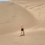 Gabby Petito Instagram - Bikini bottom isn’t the only place there’s sandy cheeks 🌵☀️ ت ➪ swipe to see me fall on my butt #vanlifetravel