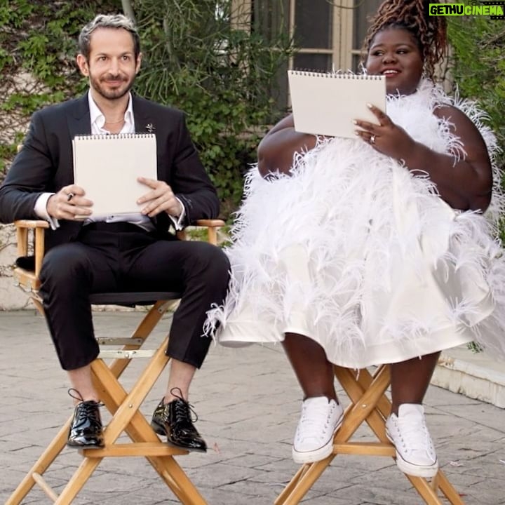 Gabourey Sidibe Instagram - Want a deeper look at cover star @gabby3shabby and @brandontour’s relationship? Watch as they play the Nearlywed Game! 🤍😘