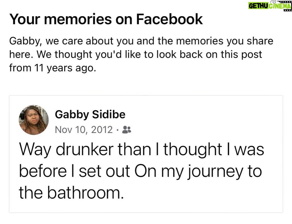 Gabourey Sidibe Instagram - I can’t stand Facebook memories. I’m saved now! Stop bringin up old💩!