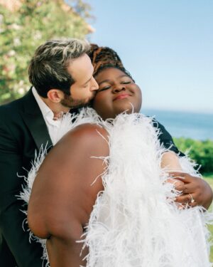 Gabourey Sidibe Instagram - The Style Issue is HERE, and Gabourey Sidibe is @brides newest cover star! 👏 From how @gabby3shabby and @brandontour first fell in love (spoiler alert: their first date was 7 hours long!) to their non-traditional wedding plans, tap the #LinkInBio to read the full interview. 💍

Credits: 
Talent: @gabby3shabby   @brandontour
Photography: @erichmcvey
Photo Team: @dennisroycoronel; @matolikeelyphoto
Creative Direction: @annapriceolson
Hair: @misscopeland310 
Makeup: @tobyfleischman 
Makeup Assistant: @heatherb.makeup
Styling: @kellyaugustine
Fashion Assistants: @corinnepl; @couturemoments_ 
Production: @wonderserra
Videography: @wesfilms
Booking: @talentconnectgroup
Cover story writer: @jmargaretbeauty 
In partnership with @ninewest