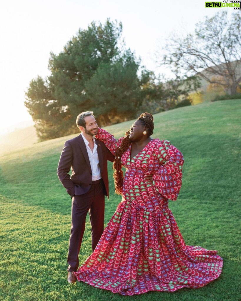 Gabourey Sidibe Instagram - The Style Issue is HERE, and Gabourey Sidibe is @brides newest cover star! 👏 From how @gabby3shabby and @brandontour first fell in love (spoiler alert: their first date was 7 hours long!) to their non-traditional wedding plans, tap the #LinkInBio to read the full interview. 💍 Credits: Talent: @gabby3shabby @brandontour Photography: @erichmcvey Photo Team: @dennisroycoronel; @matolikeelyphoto Creative Direction: @annapriceolson Hair: @misscopeland310 Makeup: @tobyfleischman Makeup Assistant: @heatherb.makeup Styling: @kellyaugustine Fashion Assistants: @corinnepl; @couturemoments_ Production: @wonderserra Videography: @wesfilms Booking: @talentconnectgroup Cover story writer: @jmargaretbeauty In partnership with @ninewest