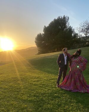 Gabourey Sidibe Instagram - Ok but THIS is my favorite picture from that magical @brides shoot. This is the pic I sent down to the printers to throw into a frame.  This is the photo our grand kids will see hung in the living room that they aren’t allowed to take their lil bad asses into. Actually, thanks @jillllindsay for catching this!