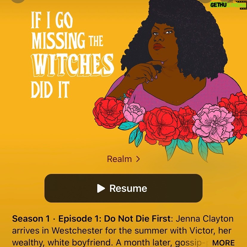 Gabourey Sidibe Instagram - Today’s the day!! The first 2 episodes of #ifigomissingthewitchesdidit from @realmmedia_ starring myself and @sarah_natochenny and written by @pwilson720 is available right now wherever you get your podcast! Link in bio if you need it!