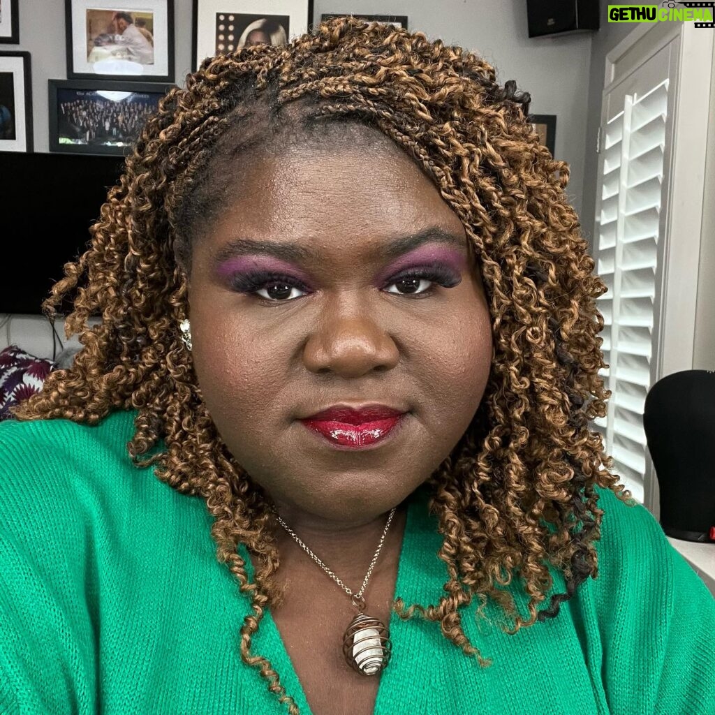 Gabourey Sidibe Instagram - I FINALLY learned to apply my own eyelashes! If you zoom in, you being messy! Don’t do that!