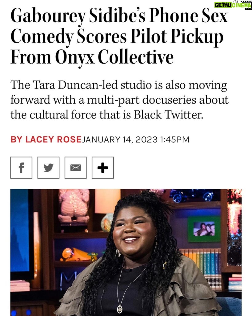 Gabourey Sidibe Instagram - If you read my book, then you already know what 1266 is about to offer. We pickin up the phone and collecting coins!! I cant wait for y’all to see this insanely funny show written by @spoonfulofsass , executively produced by @stevencanals and @jbb91 who are all geniuses! I’m so proud for all of us! And very excited for @jillllindsay who has been personally EPing me since we met! I love this for you Jill! Thank you @onyxcollective !!!