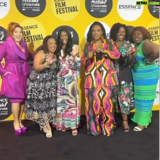 Gabourey Sidibe Instagram - We had bomb ass time down in N’awlins for @essencefest!!! I got to join some of my favorite entertainers and discuss all things @prankpanelabc, while enjoying all the beauty New Orleans has to offer with my boo @brandontour! STYLED BY @kellyaugustine 💇🏿‍♀️: @theglamdiaryy 💄: @simplycre8eve 👗: @ofuure & @neverfullydressed