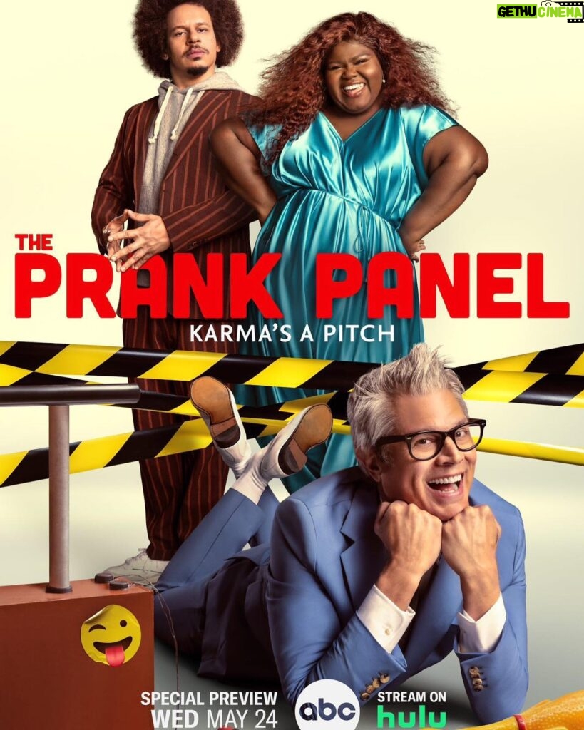 Gabourey Sidibe Instagram - Look at @johnnyknoxville’s angelic face! Look at @ericfuckingandre’s classy fingers! LOOK AT MY WIG!!! If you wanna take your pranks up a notch, get with the winning team and join us May 24th to catch a special preview of @prankpanelabc !!!!
