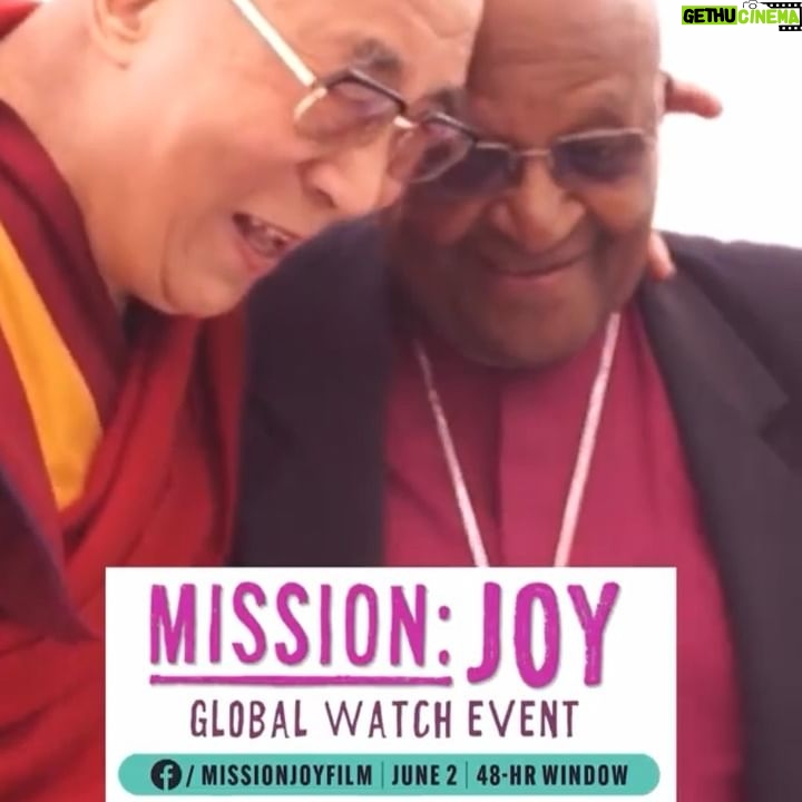 Gabourey Sidibe Instagram - Lately I’ve been having trouble remembering that aside from all of the pain in this world, there’s also joy. So tonight I’m watching the @MissionJOYfilm, which is streaming free for the next 48 hours on Facebook. This incredible documentary celebrates the wonderful friendship between His Holiness, the Dalai Lama, and the late Archbishop Desmond Tutu, who share their invaluable wisdom about how we can seek, maintain, and share joy, even during times of struggle. It’s equal parts inspiring and hilarious and you won’t be able to watch it without grinning ear-to-ear. Click the link in my bio to watch for free anytime between now and June 4th! #MissionJoy #missionjoyfilm #unite4joy #desmondtutu #dalailama #joy #happy