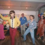 Gabriel Conte Instagram - 60s themed 60th bday for pops this weekend! Left my soul and my sweat in that dance circle 🪩 happy birthday dad!