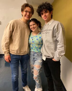Gabriella Pizzolo Instagram - Beethoven: Live in Concert is only a week and a half away! check out @bvnthemusical and get your tickets today! swipe for a sneak peek of rehearsal shenanigans and some amazing press photos from @takeabowpodcast ⭐️