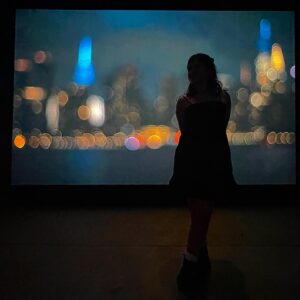 Gabriella Pizzolo Instagram - stepped inside New York City’s most exciting new multisensory, multimedia experience and discovered what makes New York special - all at #livingportraitNYC