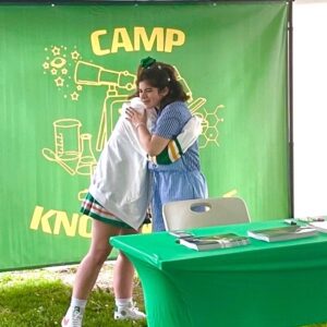 Gabriella Pizzolo Instagram - hanging around with @toying_aroundny at the Toying Around Block Party Event! so cool to meet so many wonderful people at our very own Camp Know Where - plus some Suzie and Dustin art from the wildly talented @vvarttm !