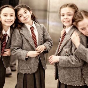 Gabriella Pizzolo Instagram - happy holidays from crunchem hall! if you haven’t already, check out Matilda the Musical on @netflix 💙