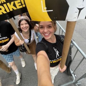 Gabriella Pizzolo Instagram - with workers returning to their jobs or education this September, it reminds me how the WGA and SAG-AFTRA are still fighting to do the same. the WGA has been on strike for over 100 days, and SAG is still standing strong with them, after nearly two months. striking reinforces the truth: entertainment isn’t going anywhere, and neither are we. #WGAstrong #SagAftraStrike