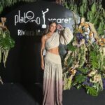 Gaby Espino Instagram - La noche de anoche🤪 Estuvo increible la fiesta de bienvenida de los @premios_platino #PlatinoXcaret ❤️ . . . @karlabstyle @weshopu @puntoentmx