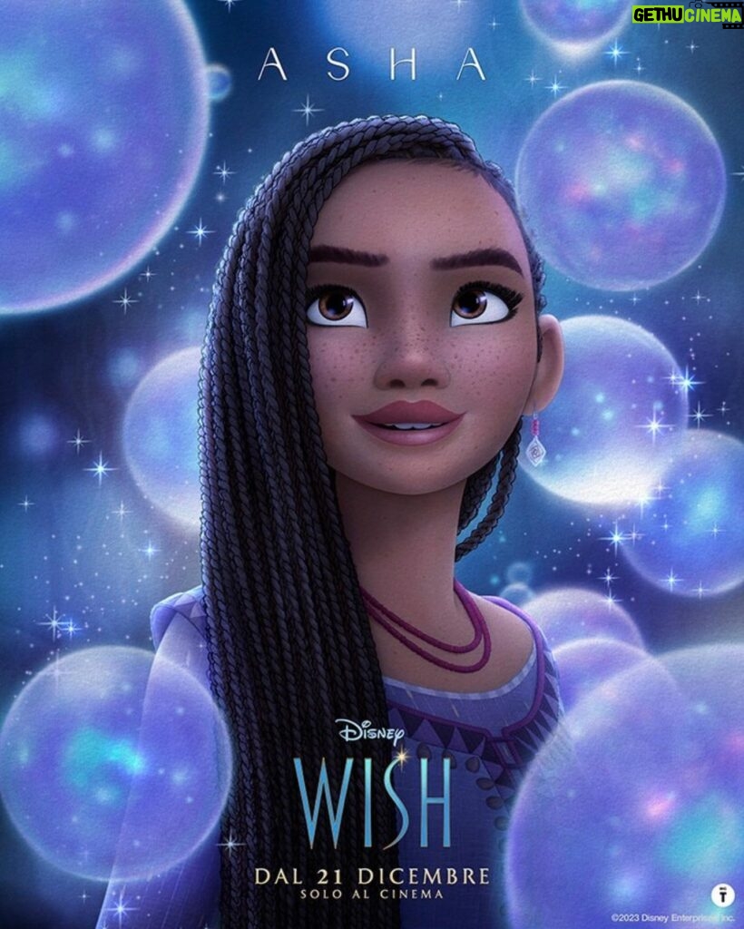 Gaia Gozzi Instagram - I #WISH I was… ASHA 💙 Sono onorata di poter prestare la voce alla mia eroina @disneyit preferita. Ci vediamo dal 21 Dicembre al cinema!