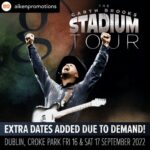 Garth Brooks Instagram – Repost:💥𝟮 𝗘𝗫𝗧𝗥𝗔 𝗗𝗔𝗧𝗘𝗦 𝗔𝗗𝗗𝗘𝗗 💥⠀
⠀
@GarthBrooks has added 2 EXTRA DATES to The @CrokePark_official Stadium Tour. Tickets for 16th & 17th September are ON SALE NOW ⚡⠀(link in bio)
#GarthBrooks #GARTHinIRELAND – @aikenpromotions